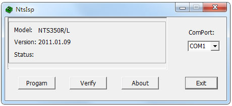 NtsIsp(ϷNTS350R) V2011.01.09 ɫ