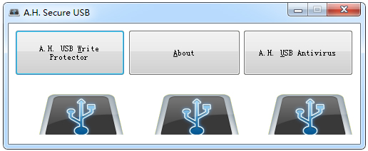 A.H.Secure USB(USBд) V2.0 ɫ