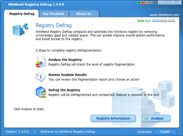 WinMend Registry Defrag(ע) V1.4.9.0 ɫ